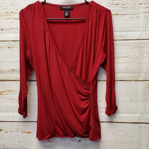 White House Black Market Tops - White House Black Market Wrap Top